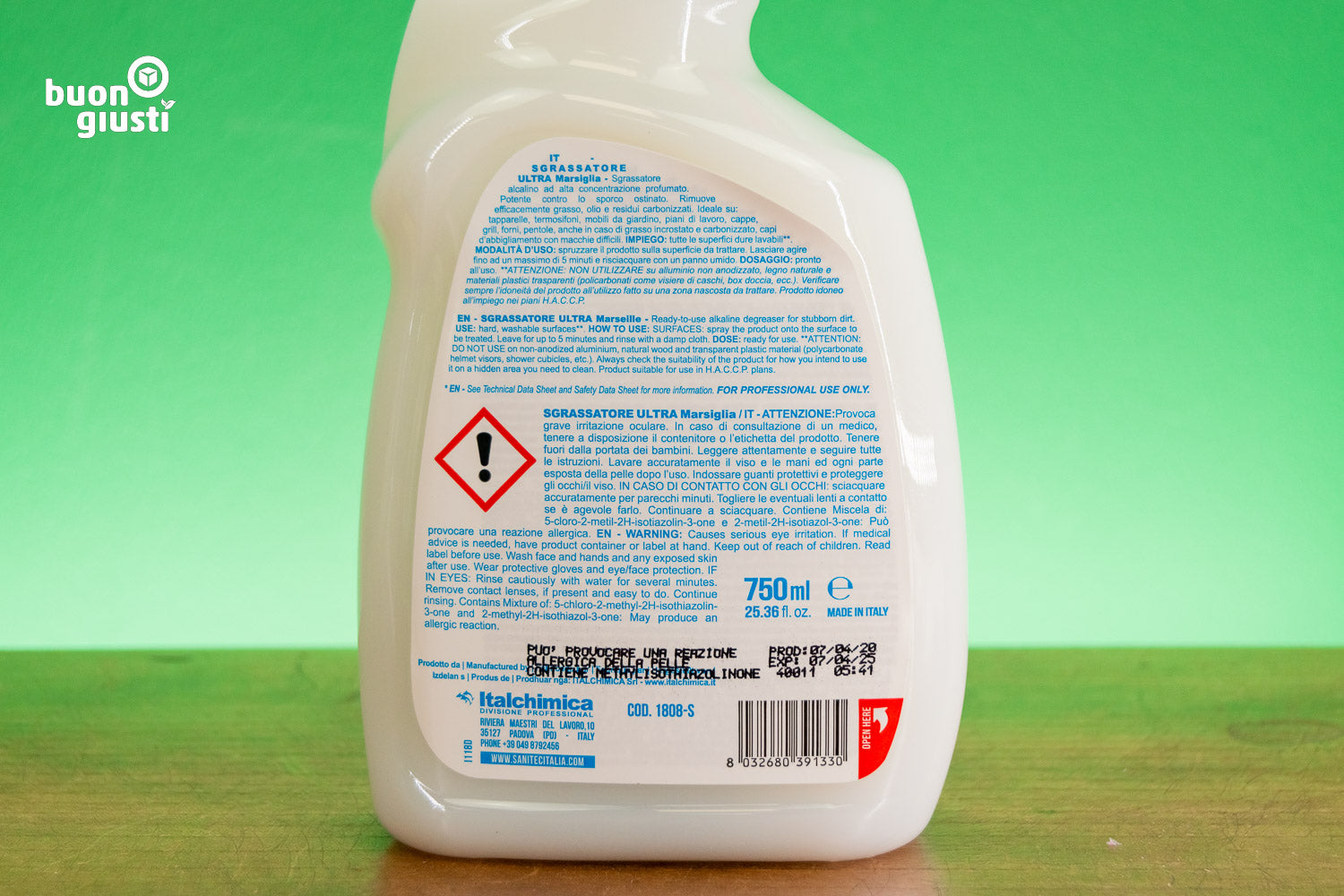 Fettlöser Extrem-"Marseille"-750 ml-SANITEC - Reinigungsmittel - buongiusti AG - personalisiert ab 100 Stück