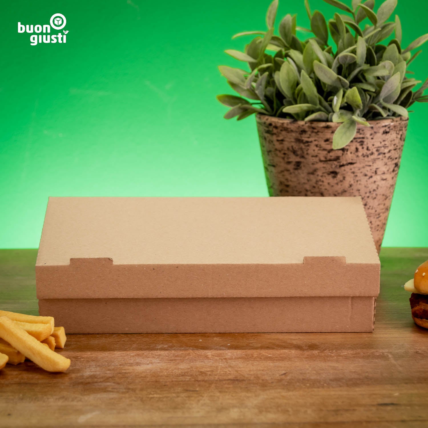 200x Take away Box Personalisert 300 ml 24 x 12 x 5,5 cm Food Box | Gedruckt in ca. 3 Tagen! - Burger - buongiusti AG - personalisiert ab 100 Stück