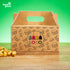 200x Lunchbox mit Griff Personalisiert 21x15x11 cm faltbar Food Box braun | Gedruckt in ca. 3 Tagen! - Burger - buongiusti AG - personalisiert ab 100 Stück